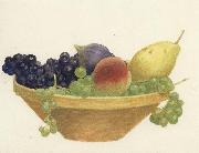 Joseph E.Southall Study of a Bowl of Fruit oil painting artist